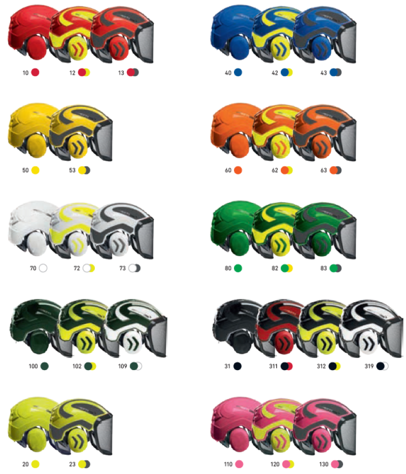 Berevné varianty přileb PROTOS